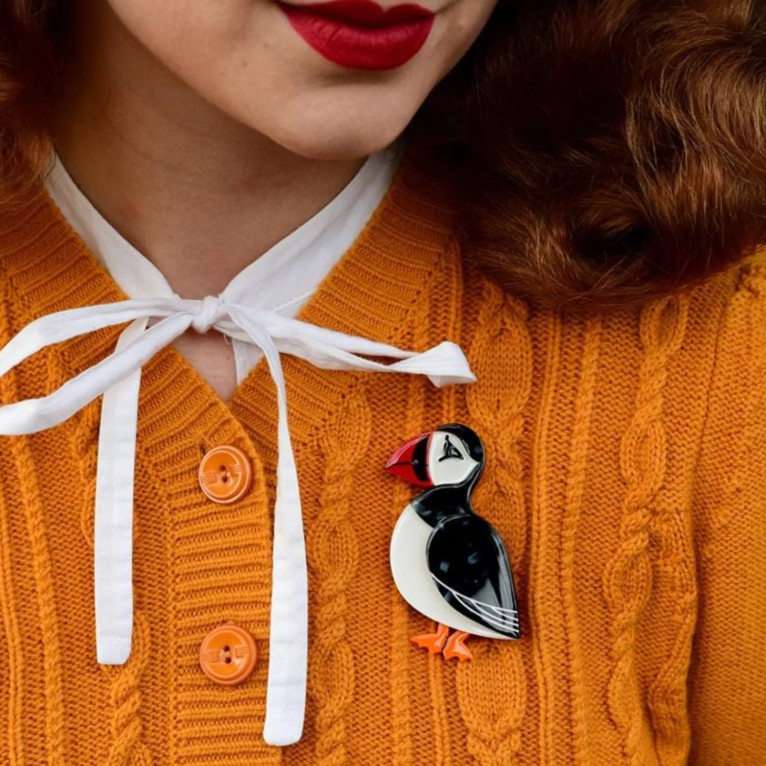 Piccolo Puffin Brooch^Erstwilder Discount