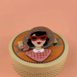 Picnic Portrait Brooch^Erstwilder