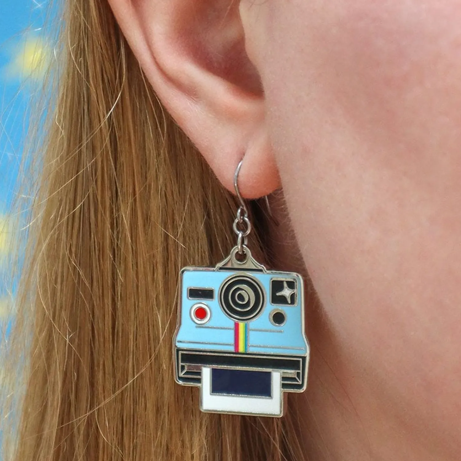 Picture Of Us Enamel Drop Earrings^Erstwilder Sale
