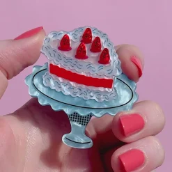 Piece Of Cake Brooch^Erstwilder New