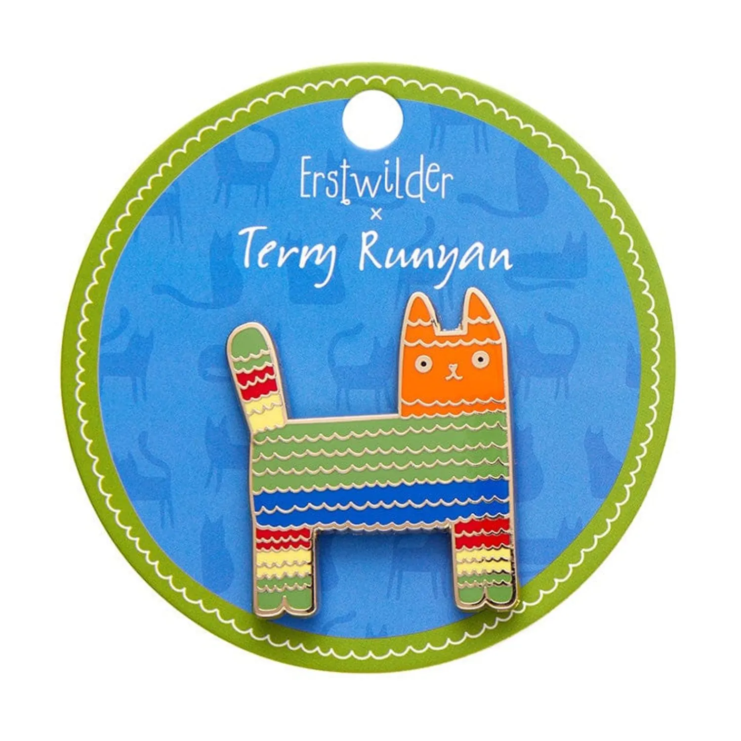 Pinata Cat Enamel Pin^Erstwilder Hot