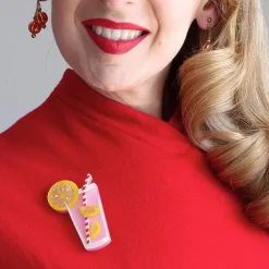 Pink Lemonade Brooch^Erstwilder Online