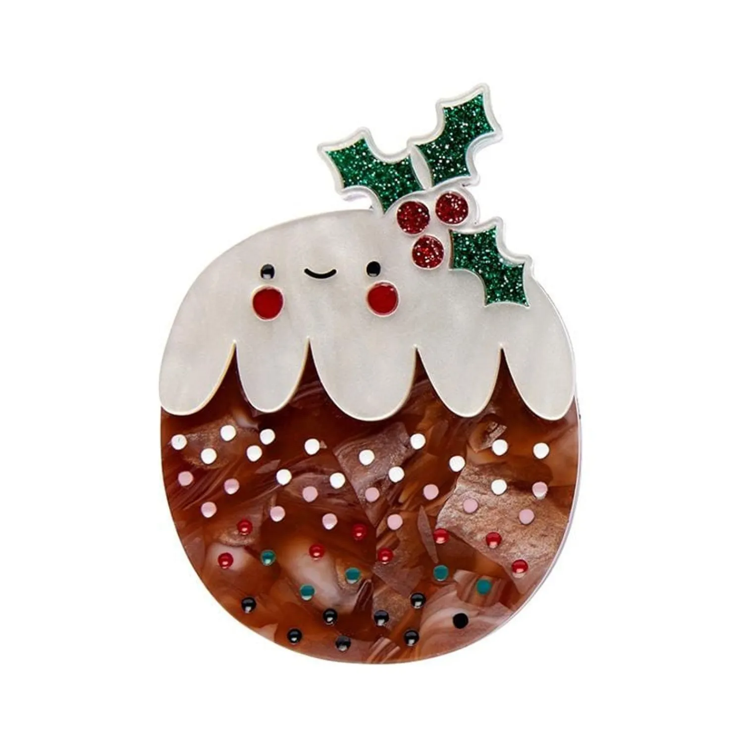 Plum Puddie Brooch^Erstwilder New