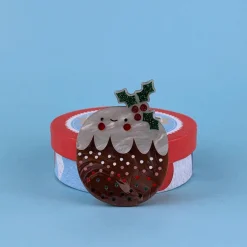 Plum Puddie Brooch^Erstwilder New