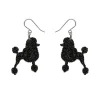 Poodle Glitter Hook Drop Earrings - Black^Erstwilder Sale