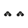 Poodle Glitter Stud Earrings - Black^Erstwilder Discount