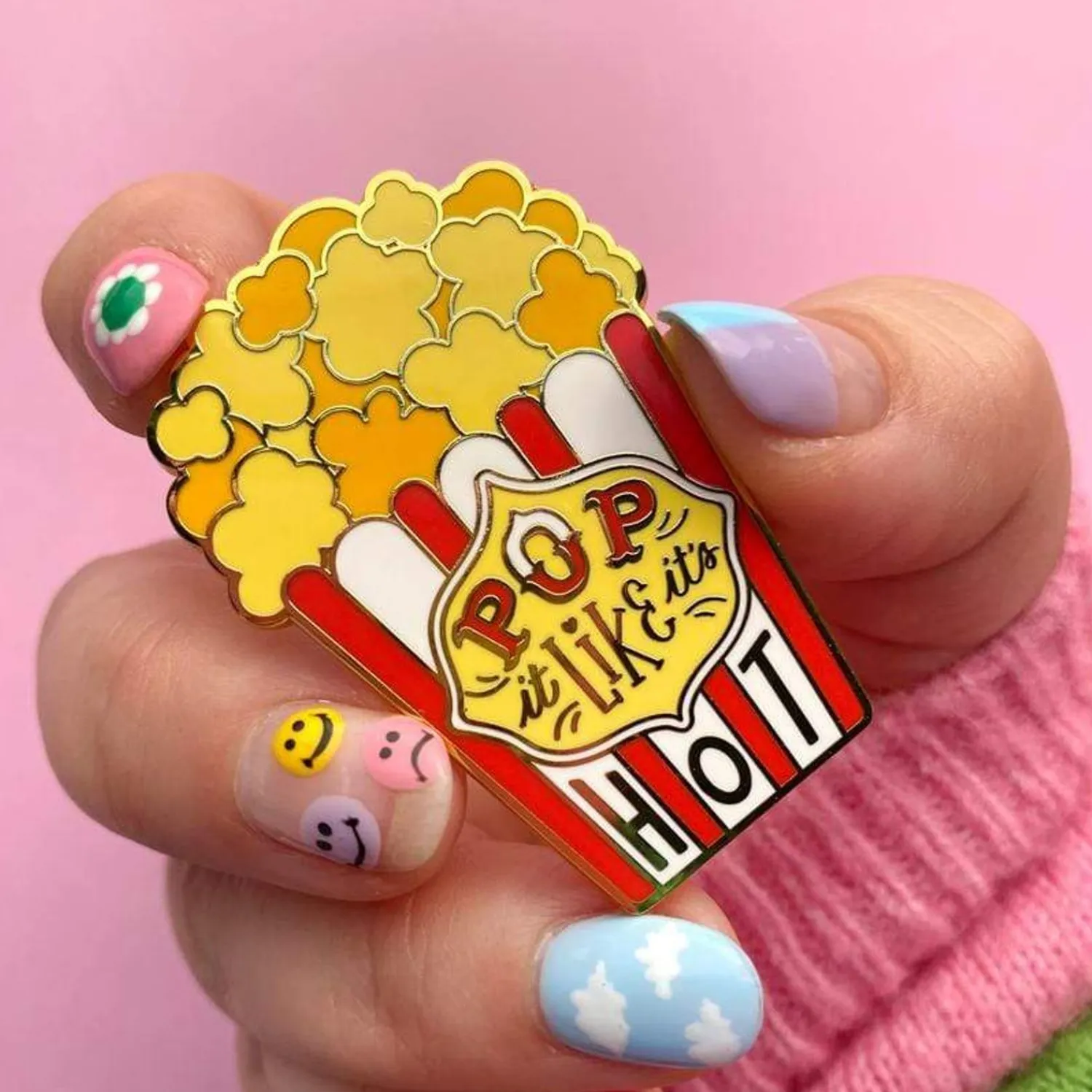 Pop It Like It'S Hot Enamel Pin^Erstwilder