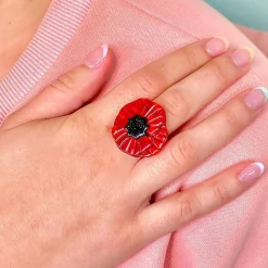 Poppy Field Statement Ring^Erstwilder Discount