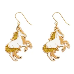Princely Steed Enamel Drop Earrings^Erstwilder Discount