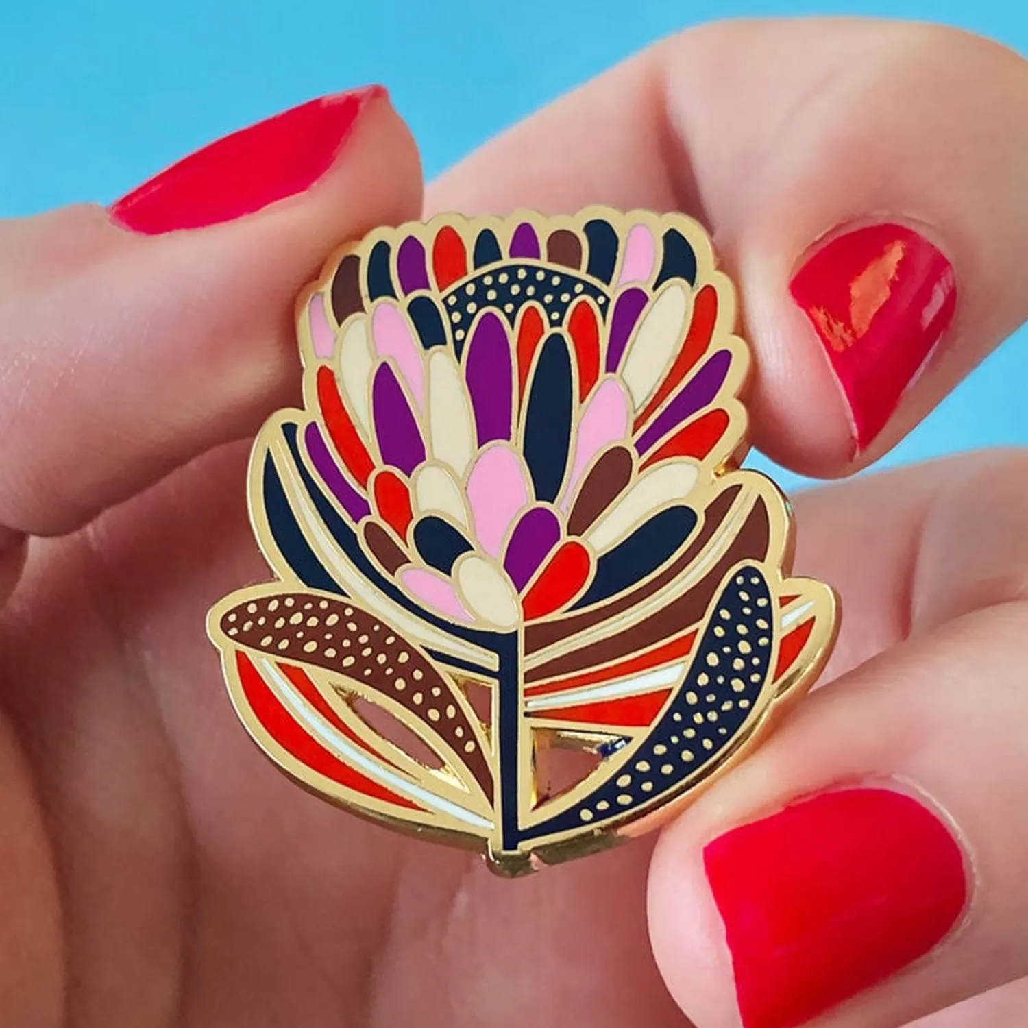 Protea In Bloom Enamel Pin^Erstwilder Best