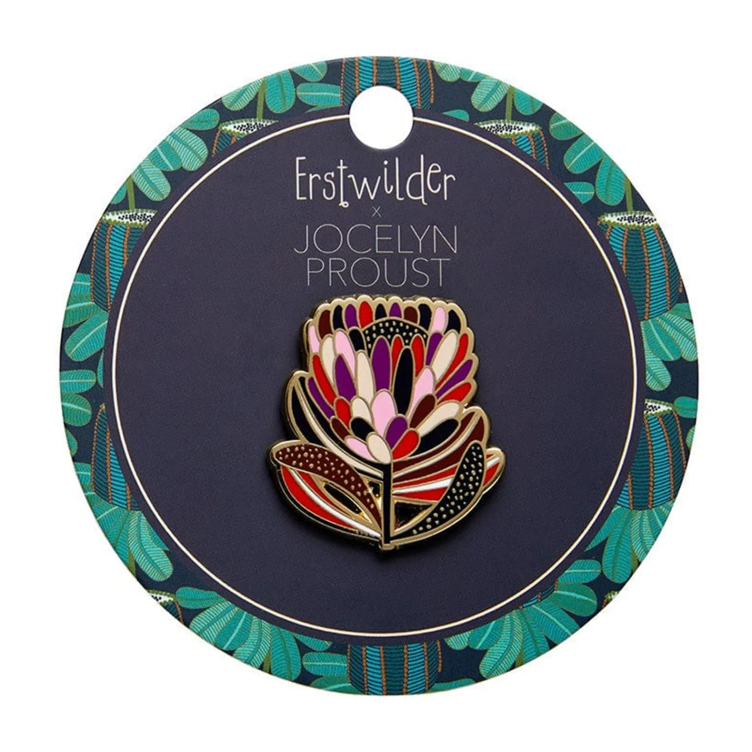 Protea In Bloom Enamel Pin^Erstwilder Best