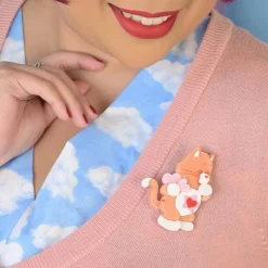Proud Heart Cat Brooch^Erstwilder
