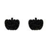Pumpkin Glitter Resin Stud Earrings - Black^Erstwilder