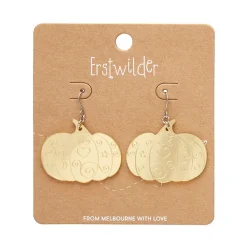 Pumpkin Magic Mirror Drop Earrings - Gold^Erstwilder Clearance