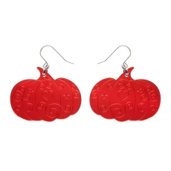 Pumpkin Magic Mirror Drop Earrings - Red^Erstwilder Sale