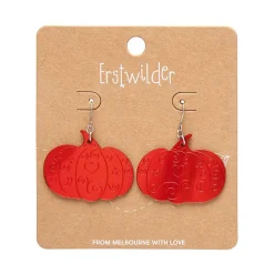 Pumpkin Magic Mirror Drop Earrings - Red^Erstwilder Sale