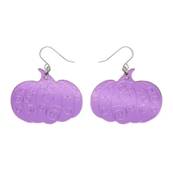 Pumpkin Magic Mirror Drop Earrings - Purple^Erstwilder Best