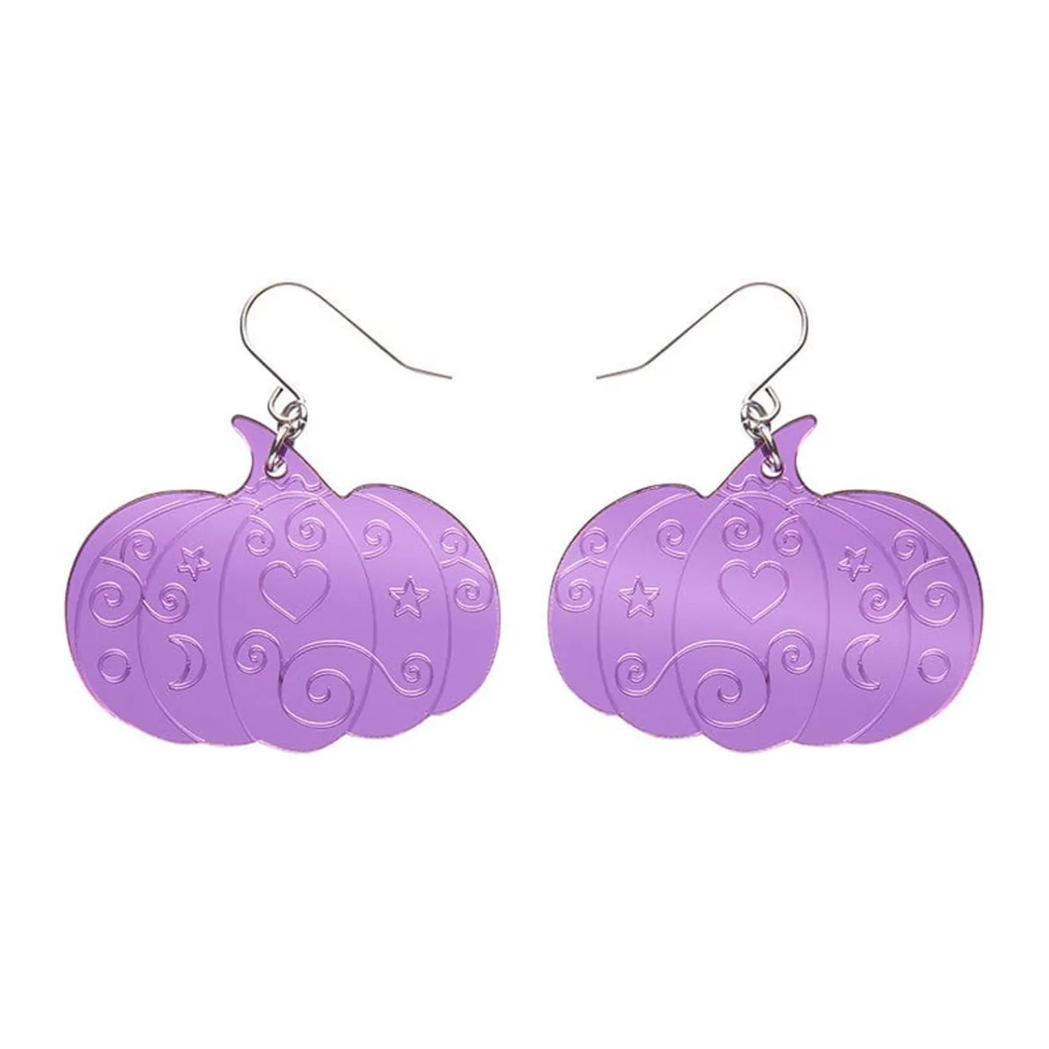 Pumpkin Magic Mirror Drop Earrings - Purple^Erstwilder Best