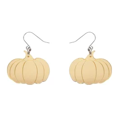 Pumpkin Mirror Drop Earrings - Gold^Erstwilder Hot