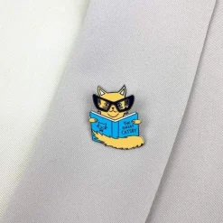 Puss In Books Enamel Pin^Erstwilder Sale