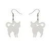 Pussy Cat Bubble Resin Drop Earrings - White^Erstwilder