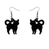 Pussy Cat Solid Resin Drop Earrings - Black^Erstwilder Best