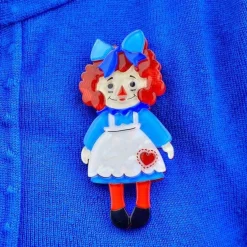 Raggedy Annie Doll Brooch^Erstwilder Sale