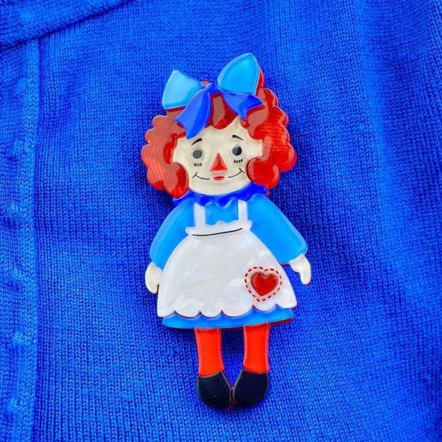 Raggedy Annie Doll Brooch^Erstwilder Sale