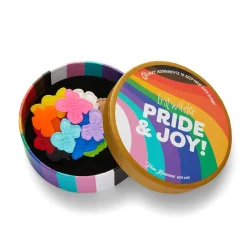 Rainbow Heartfelt Hydrangea Brooch^Erstwilder Sale