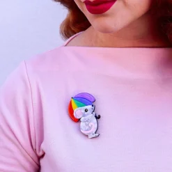 Rainbow Rain Brooch^Erstwilder