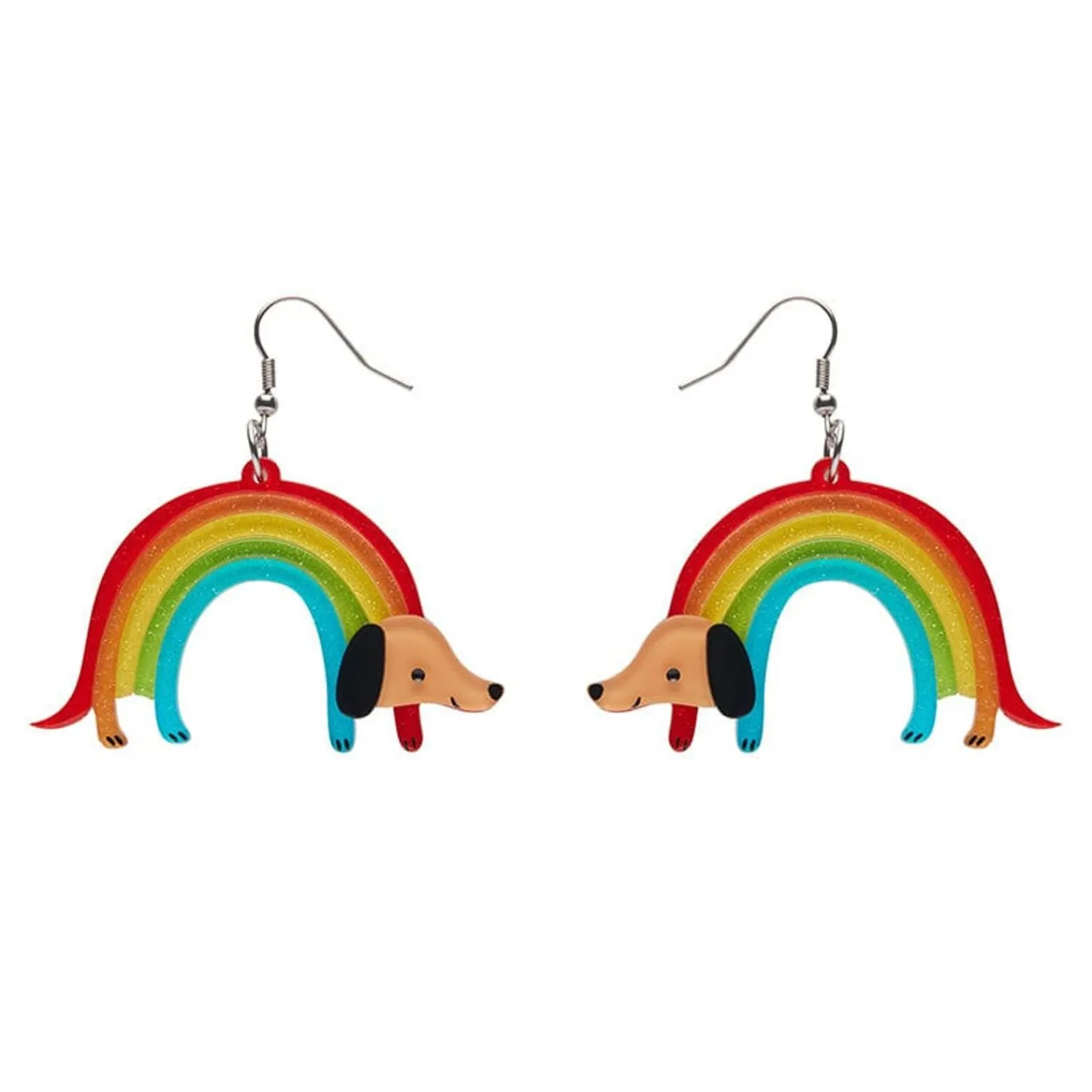Rainbow Ruff Earrings^Erstwilder Clearance