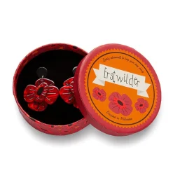 Remembrance Poppy Drop Earrings^Erstwilder New