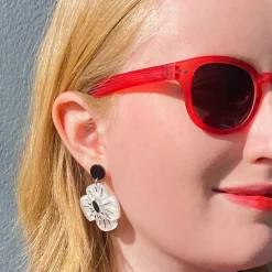 Remembrance Poppy Drop Earrings^Erstwilder Discount