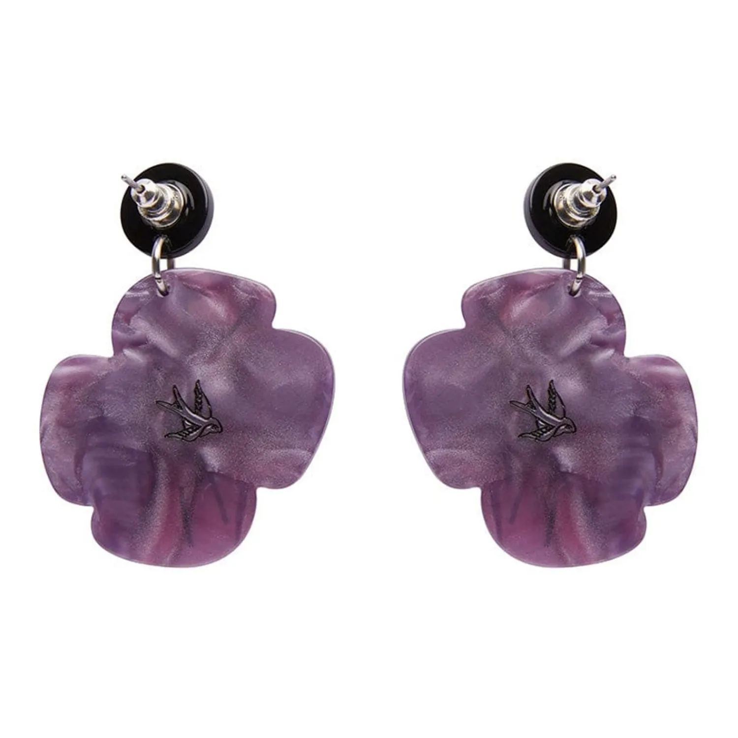 Remembrance Poppy Drop Earrings^Erstwilder New