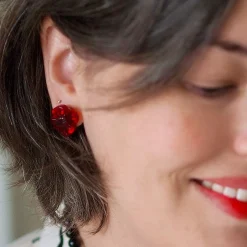 Remembrance Poppy Stud Earrings^Erstwilder Online