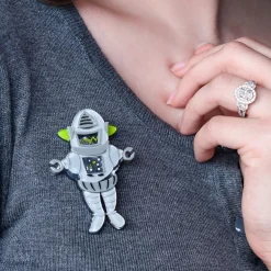 Robert The Rational Robot Brooch^Erstwilder Clearance