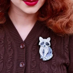 Rocket'S Riot Raccoon Brooch^Erstwilder Online