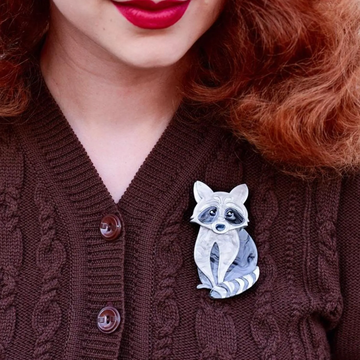 Rocket'S Riot Raccoon Brooch^Erstwilder Online