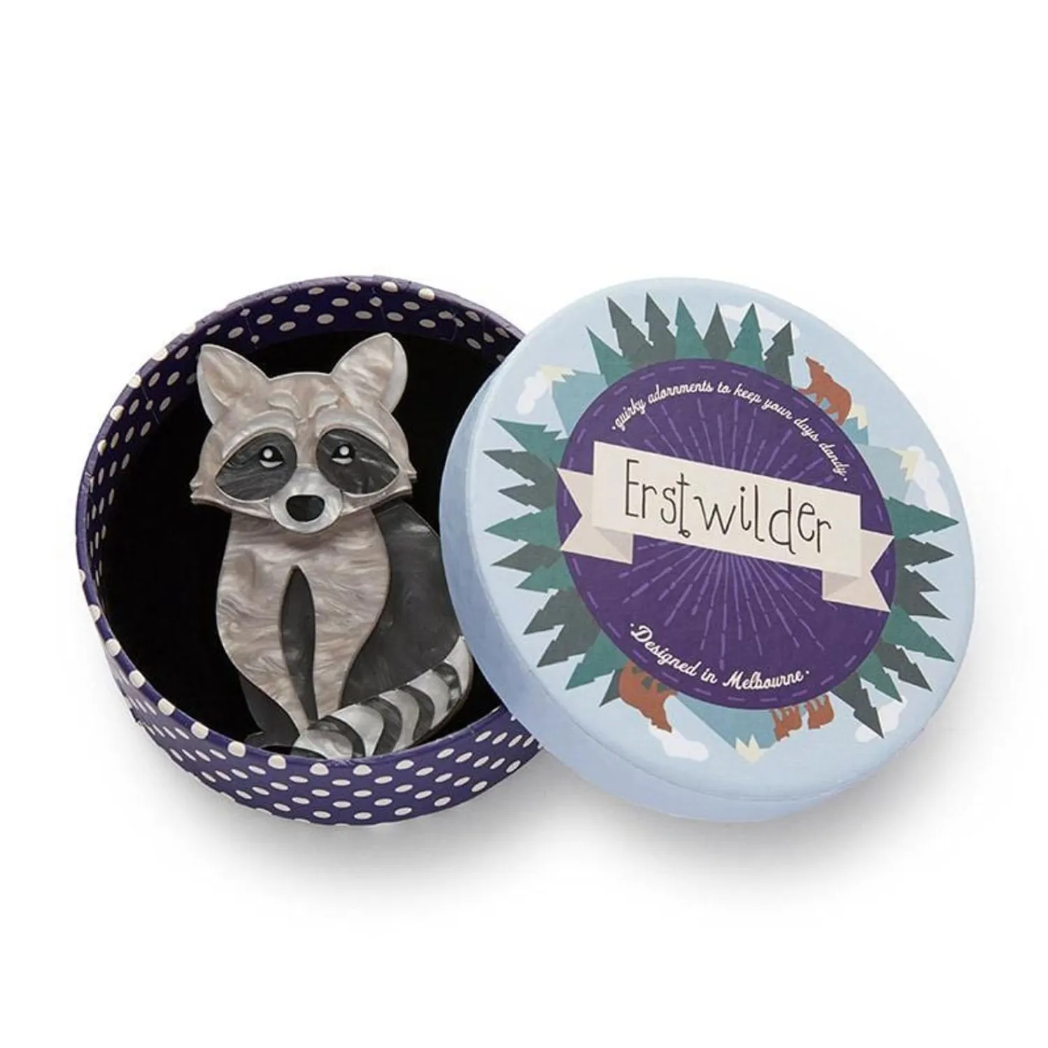 Rocket'S Riot Raccoon Brooch^Erstwilder Online