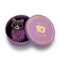 Rocket'S Riot Raccoon Brooch^Erstwilder New