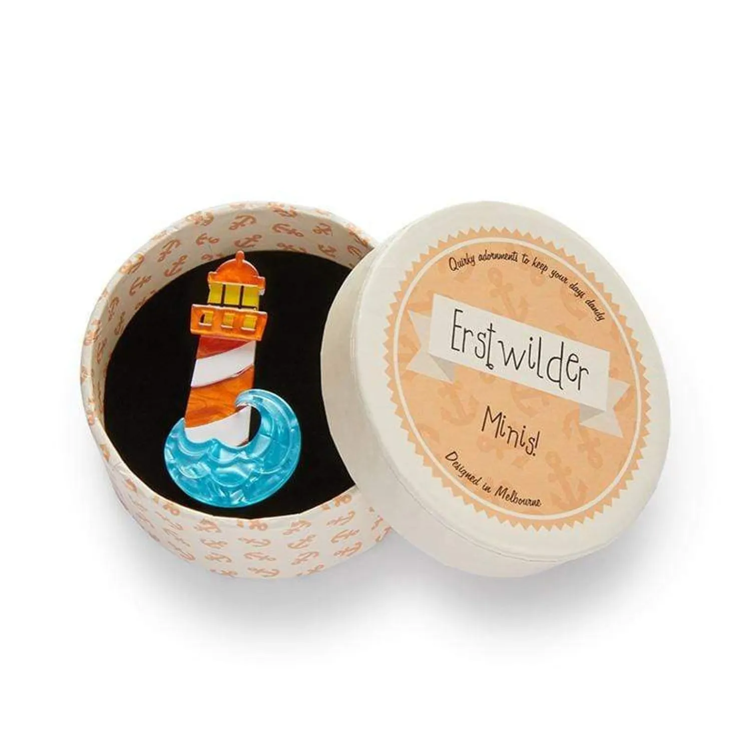 Round The Twist Mini Brooch^Erstwilder New
