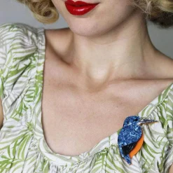 Royal Reeler Kingfisher Brooch^Erstwilder