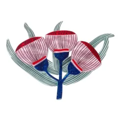 Ruby Red-Flowering Gum Brooch^Erstwilder