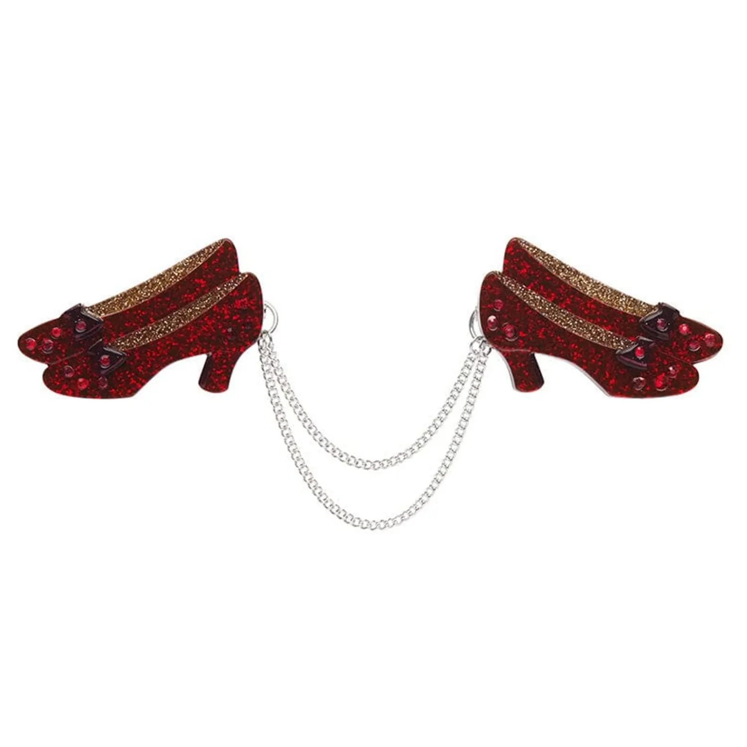 Ruby Slippers Double Brooch^Erstwilder Online
