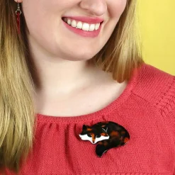 Saffron The Sleeping Fox Brooch^Erstwilder Outlet