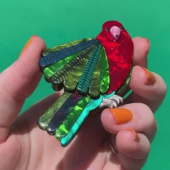 Scarlet Sovereign Brooch^Erstwilder Clearance