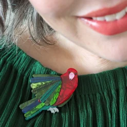 Scarlet Sovereign Brooch^Erstwilder Clearance