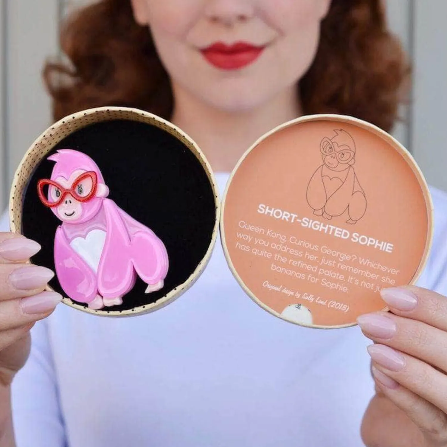 Short-Sighted Sophie Gorilla Brooch^Erstwilder Online