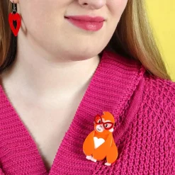 Short-Sighted Sophie Gorilla Brooch^Erstwilder Discount