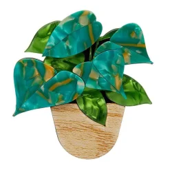 Show Me The Money Plant Brooch^Erstwilder